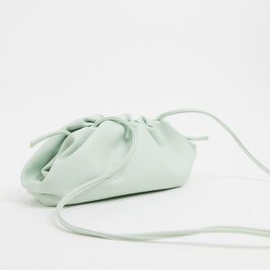 STEVE MADDEN Necture Slouchy Pillow Clutch Bag In Mint-green